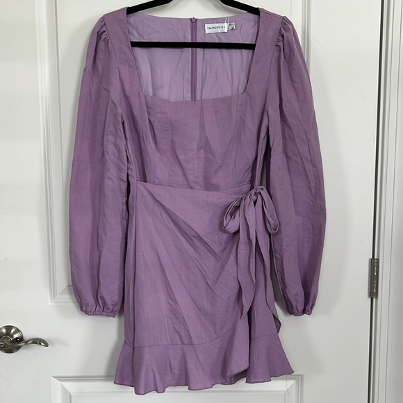 That’s So Fetch Dresses & Skirts - NWT- That’s So Fetch Lavender Long-Sleeve Wrap Dress